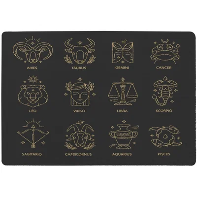 The Range Zodiac Sign Set Style Rug - gold / 230cm