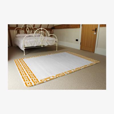 The Range Golden Egyptian Border Rug - Gold / 230cm