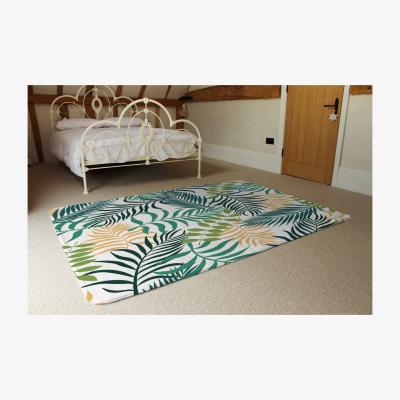 The Range Tropical Palm Leaves Designer Rug - Green / 230cm