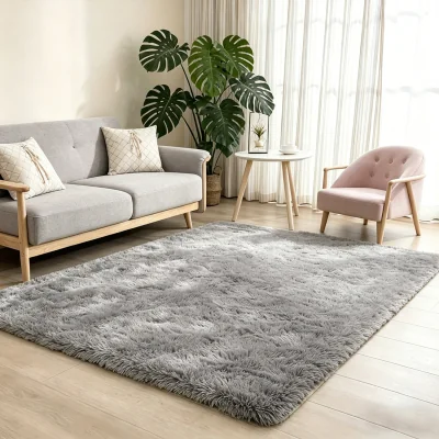 The Range MCC Direct CozyLiving Faux Fur Rectangle Shaggy Rug 240x340cm - LIGHT GREY