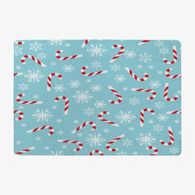 The Range Candy Canes And Snowflakes Style Rug - blue / 230cm