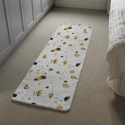 The Range Space Pattern Runner Rug - White