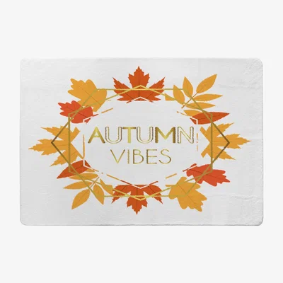 The Range Autumn Vibes Designer Rug - Orange / 150cm