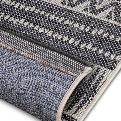 The Range Tribal Geometric Indoor & Outdoor Rug Grey - Grey / 150.0cm