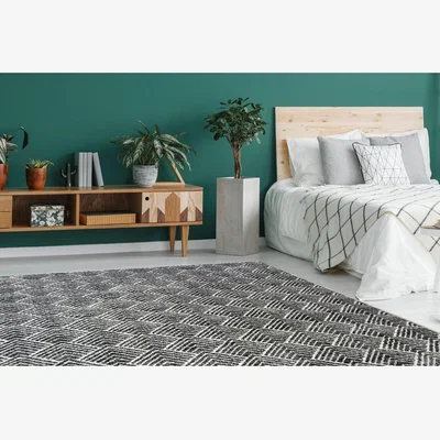 The Range Flecked Dark Grey Eco Friendly Area Rug - Neptune - Grey / 150cm