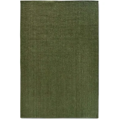 The Range Villeroy & Boch 1791 Rosalie Jute Plain Runner Rug Green - Green / 200.0cm