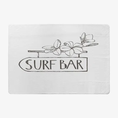 The Range Surf Bar Designer Rug - White / 200cm