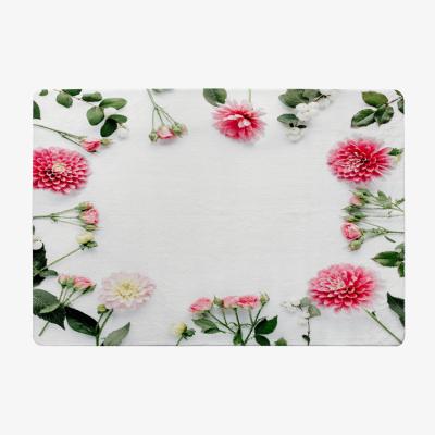 The Range Scattered Flowers Designer Rug - White / 150cm