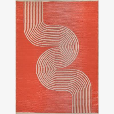 The Range Urban Collection Wave Outdoor Rug - Terra / 90cm