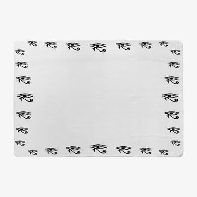 The Range Eye Of Horus Rug - Black / 110cm