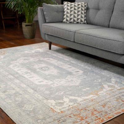 The Range Rustic Grey Oriental Living Room Rug - Orion - Grey / 4kg