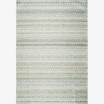 The Range Outdoor Modern Contemporar Rug - Light Green / 290cm / Striped