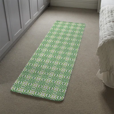 The Range Swimwear Fabric Green Alluring Boho Chic Runner Rug - Green