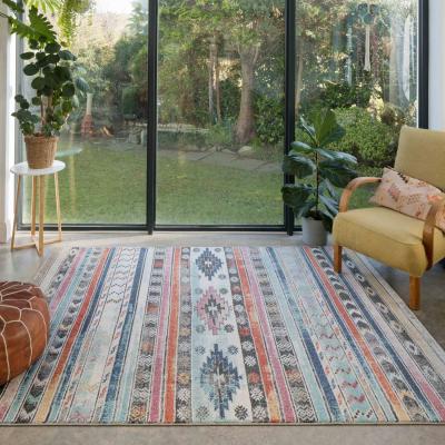 The Range Modern Tribal Geometric Colourful Rug - Lotus - Multicoloured / 3kg / 170cm