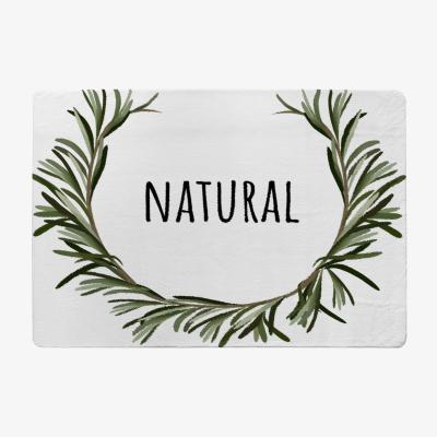 The Range Natural Designer Rug - Green / 150cm
