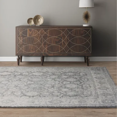 The Range Muse Traditional Heritage Grey Area Rug - Grey / 120 x 170cm