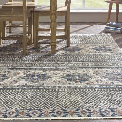 The Range Gorgeous Colourful Tribal Area Rug - Grey / 160x230cm