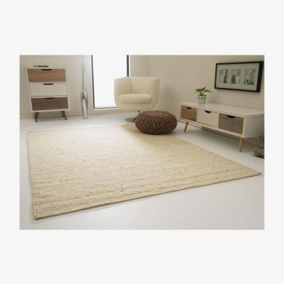The Range Landshut Hand-Woven Wool Rug - Light Natural Wool-Blend / 200cm