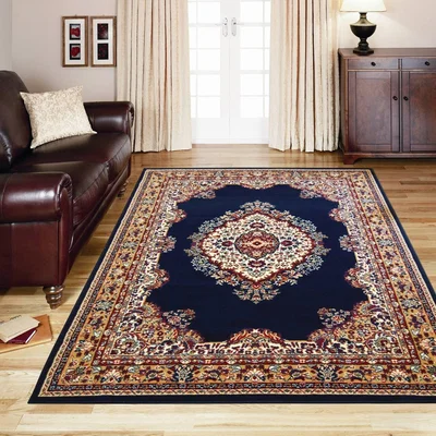 The Range Maestro Traditional Navy Area Rug - Blue / 170cm / 120cm