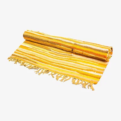 The Range Room Rag Rug Premium Quality Sunrises - Yellow & Orange