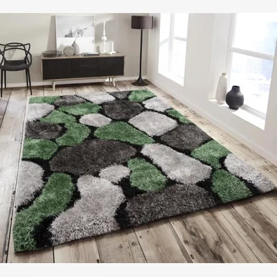 The Range Pebbles Emerald Rug - Emerald