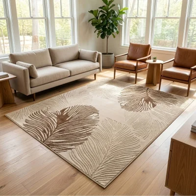 The Range Sunset Feather Rug - Neutral / 160cm