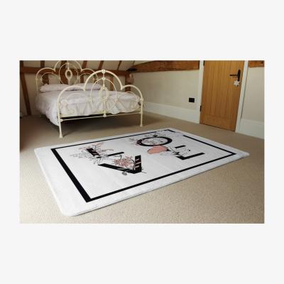 The Range Love Designer Rug - Black / 230cm