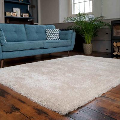 The Range Luxury Beige Super Thick Shaggy Area Rug - Beige / 170 x 120cm