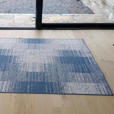 The Range Light Blue Geometric Reversible Outdoor Rug - Capri - Blue / 230cm