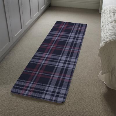 The Range Tartan Plaid Pattern Runner Rug - Blue