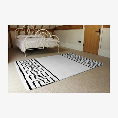 The Range Egyptian Pattern Rug - Black / 230cm