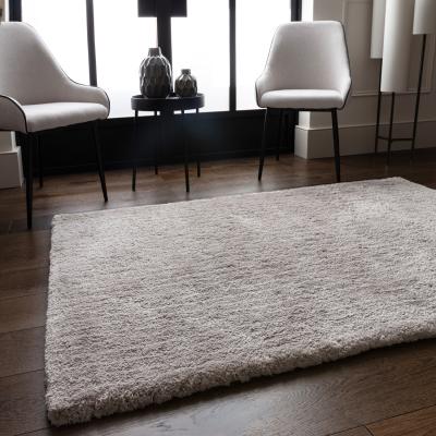The Range Opulence Silver Luxury Soft Shaggy Rug - Silver / 230cm
