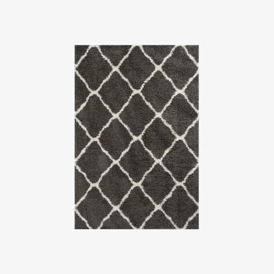 The Range Myshaggy Collection Rugs Moroccan Design in Dark Grey  385D - Grey / 6.624kg / 160cm / 160X230 cm