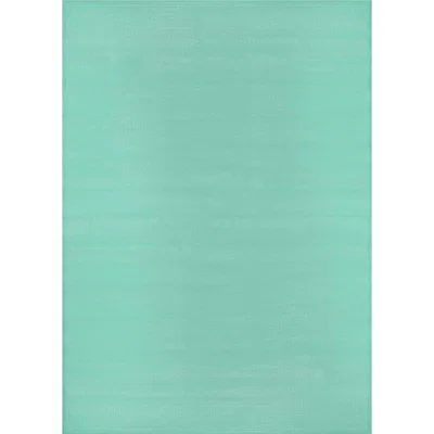 The Range Urban Collection Plain Outdoor Rug - Turquoise / 90cm