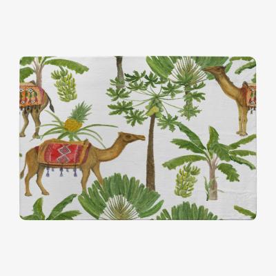 The Range Camels  Palm Trees Rug - Green / 150cm