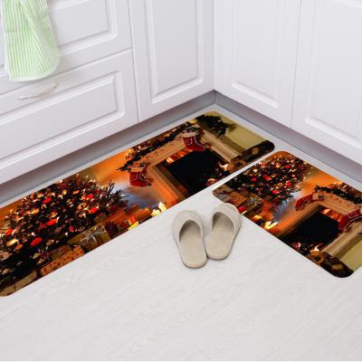 The Range Chrismas Flannel Area Rug - Red / 60x40