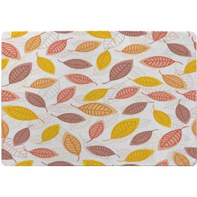 The Range Small Autumn Leaves Rug - Orange / 110cm