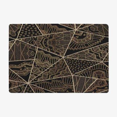 The Range Geometric Triangles With Patterns Rug - Brown / 110cm