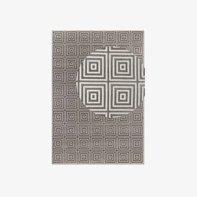 The Range Hanse Home Perles Shortpile Tourmaline Polyester Geometric Rug Grey - Grey / 280.0cm