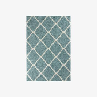 The Range Myshaggy Collection Rugs Moroccan Design in Duck Egg Blue  385DB - Blue / 160 X 230 cm