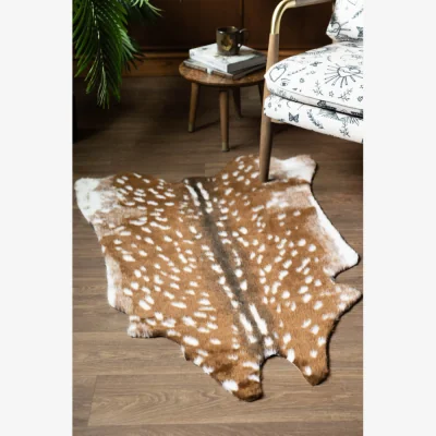 Rockett St George Faux Deer Hide Rug