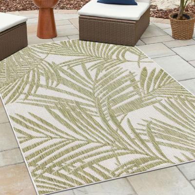 The Range Miami Palm Indoor and Outdoor Rug  - Green / 160cm