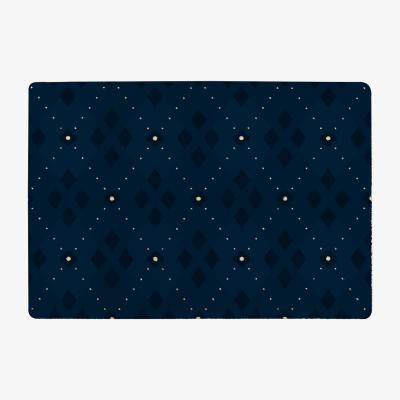 The Range Diagonal Dot Stripes Designer Rug - Blue / 200cm