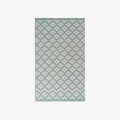 The Range Sage Diamond Rug - Sage