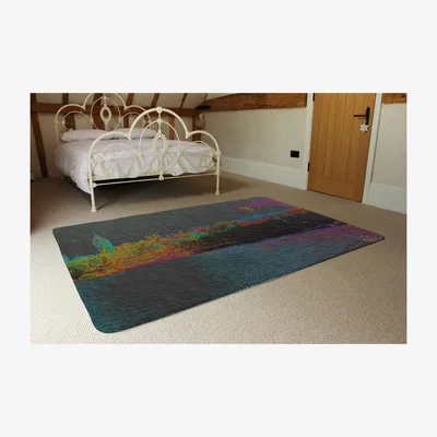 The Range Landscape London Rug - Black / 230cm