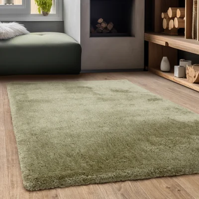 The Range Opulence Sage Luxury Soft Shaggy Rug - Sage / 170cm