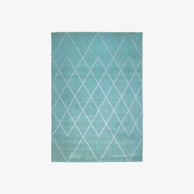 The Range Duck Egg Scandi Trellis Rug - Islay - Blue / 150cm