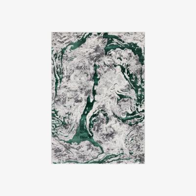 The Range Liquid Marble Rug - Emerald / 140cm