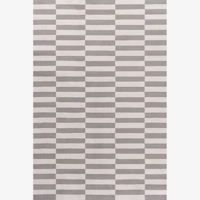 The Range The Rugs Loft Offset Striped Textured Rug Terra 240x340 cm - Grey / 170.0cm