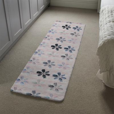 The Range Colorful Pine Leaves Runner Rug - Pink